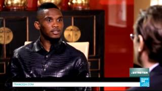 Samuel Etoo en entretien exclusif sur FRANCE 24 [upl. by Earesed627]