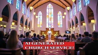 AI Generated Chruch Service amp AI Pastors whats next [upl. by Colette]