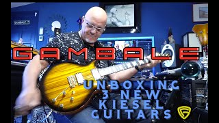 Gambale Unboxing New Kiesel Signature Guitars [upl. by Anirt]