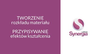 Tworzenie rozkładu materiału Librus Synergia [upl. by Amerigo]