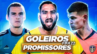 14 MELHORES GOLEIROS PROMESSAS DO MODO CARREIRA FIFA 22 [upl. by Wake]