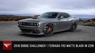 2016 Dodge Challenger SRT Scatpack  Ferrada FR2 Matte Black  Polished Black Lip [upl. by Trevor800]