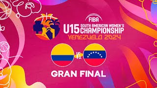 Final Colombia vs Venezuela  FIBA Sudamericano U15 Femenino Barquisimeto 2024 [upl. by Ultann]