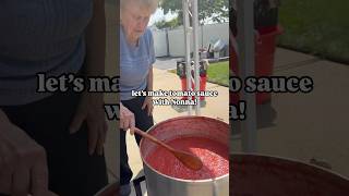 Making Tomato Sauce from Scratch shorts italiancooking tomatosauce nostalgia nonna pastasauce [upl. by Bryant201]