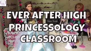 HOW TO MAKE AN EVER AFTER HIGH PRINCESSOLOGY CLASSROOM [upl. by Yarazed526]