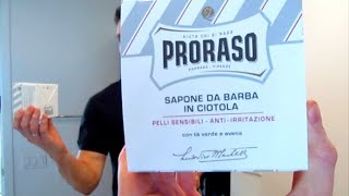 Proraso Shaving Soap Shave Review [upl. by Deeas]