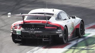 Porsche 9912 RSR GTE The best and loudest sounding WEC 20182019 race car [upl. by Acinorahs]