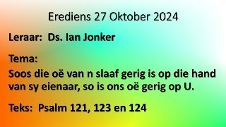 Erediens 27 Oktober 2024 [upl. by Darrel889]