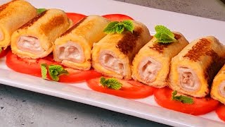 🎄‼️EL APERITIVO MÁS NUEVO EN 10 MINUTOS‼️🎄ROLLITOS DE ATÚN Y QUESO SIN FREÍR RECETA RÁPIDA y FÁCIL🤤 [upl. by Nwonknu273]