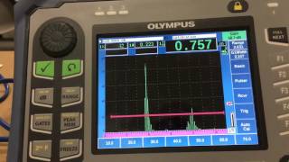 UT Ascan signal characteristics of laminations [upl. by Tenay]