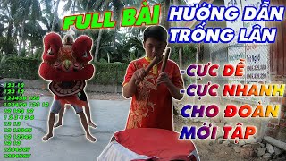 Full Bài Hướng Dẫn Đánh Trống Múa Lân 4 Động Tác Cơ Bản  Đơn Giản  Dễ Hiểu  Tập Nhanh  BMHS [upl. by Luiza695]