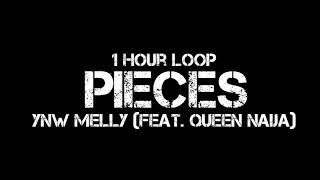 YNW Melly  Pieces 1 Hour Loop feat Queen Naija [upl. by Chad554]