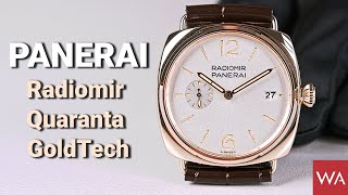 PANERAI Radiomir Quaranta Goldtech 40 mm PAM01026 [upl. by Ennairac]