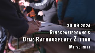 Spaziergang und Montagsdemo 30092024 in Zittau [upl. by Esilanna]