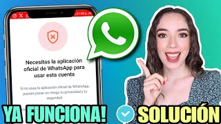 Como SOLUCIONAR ERROR DE Whatsapp Estilo Iphone y WhatsApp plus ✅ Necesitas la aplicación oficial 📱 [upl. by Mcleod]