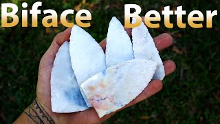 Biface Better with Indirect Percussion Flint knapping tips and tricks [upl. by Annaitat]