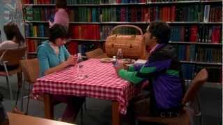 The Big Bang Theory S06E18  Raj on a date with Lucy at the library [upl. by Sirtaeb521]