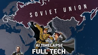 1936 FULL TECH GERMANY VS FULL TECH USSR HOI4 Timelapse [upl. by Yniar]