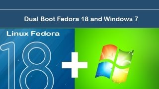 Dual boot Installation windows 7 and fedora 18 [upl. by Johnny]