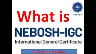 What is NEBOSH IGC BY ZEESHAN SHAFIQUE [upl. by Lussi173]