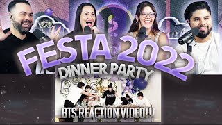 BTS quotFesta 2022 Dinner Partyquot Reaction  PART 1 So much we didnt know 😳  Couples React [upl. by Gabriellia276]