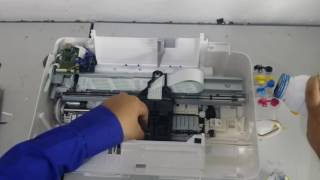 Como instalar un sistema de tinta Continua Canon MG2410 PART 2 [upl. by Yemiaj]