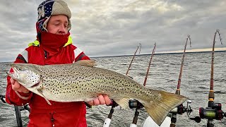 Fishing Swedens Biggest Lake  Trout Trolling Experience [upl. by Asnerek]