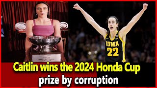 Continuing Her Collegiate Legacy at Iowa Caitlin Clark Wins the 2024 Honda Cup Award Wnba Top News [upl. by Assilanna855]