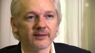 WikiLeaksGründer Julian Assange im ARD Interview  Frank Jahn ARD London [upl. by Naneik]