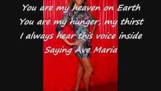 Beyonce Ave Maria with Lyrics [upl. by Aevin]