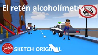 EL RETEN ALCOHOLIMETRO  SKETCH ORIGINAL English Subtitles HUMOR DIFERENTE [upl. by Suoirtemed]