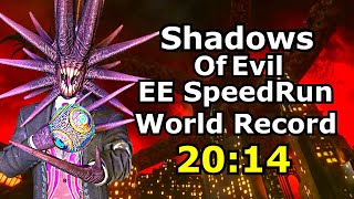 Shadows Of Evil Easter Egg SpeedRun World Record Solo 2014 4k [upl. by Nielson]