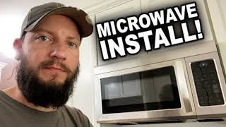 How to Install A Wall Vented Microwave OverTheRange [upl. by Godden]