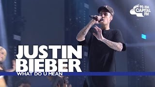 Justin Bieber  What Do You Mean Jingle Bell Ball 2015 [upl. by Antonio895]