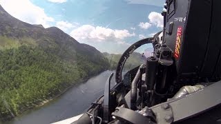 Flying the Typhoon Through the Mach Loop at Low Level [upl. by Noerb]