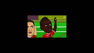 Sadio Mane punches sane in the champions league 1st leg defeat against man city [upl. by Cirederf427]