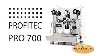 Profitec Pro 700 Dual Boiler Espresso Machine Overview [upl. by Nirtak]