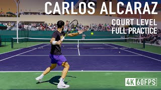 Carlos Alcaraz  Court Level Practice 2023 IW [upl. by Marti]