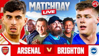 Arsenal 20 Brighton  Match Day Live  Premier League [upl. by Shererd]