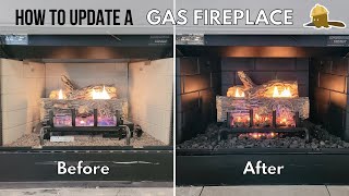 How to Update an Old Gas Fireplace [upl. by Ponzo]