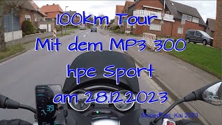 Piaggio MP3 300  100km Tour  am 28122023 [upl. by Leba]