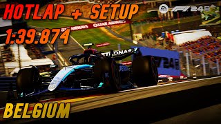 F1 24 Belgium Hotlap  Setup 139874 [upl. by Linus]