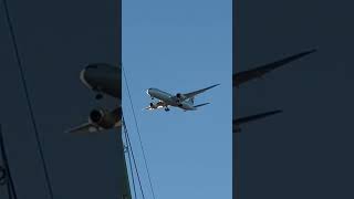 Air Canada ACA548 B7879 Dreamliner CFGDX prepares to land at Newark airport aviation aircanada [upl. by Ardnued]