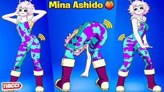 NEW Fortnite Mina Ashido Skin Showcase Thicc 🍑😍 Top Tiktok Emotes amp Dances 😘 My Hero Academia😜 [upl. by Booth]