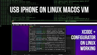 macOS VM iPhone  Xcode USB LinuxWindows USB  Xcode Passthrough using DockerOSX and usbfluxd [upl. by Girhiny57]