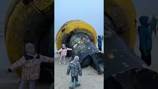 😳⚠️ Sylt Sturm spült MonsterBoje an den Strand von Westerland 25012024 [upl. by Odnalor967]