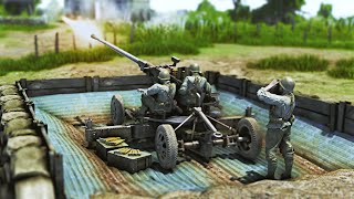 Build a AntiAircraft Gun position  Tilt Shift [upl. by Datnow]