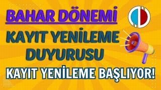 Anadolu Aöf Bahar Dönemi Kayıt Yenileme Başlıyor Ders Seçme Kayıt Yenileme Nasıl Yapılacak [upl. by Akeret]