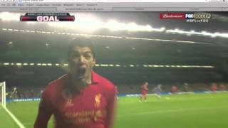 Luis Suarez Goal vs Chelsea Forover alone [upl. by Natale]