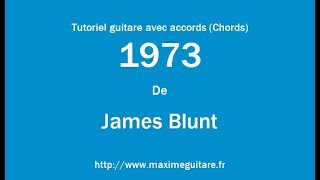 1973 James Blunt  Tutoriel guitare avec accords et partition en description Chords [upl. by Maryann]